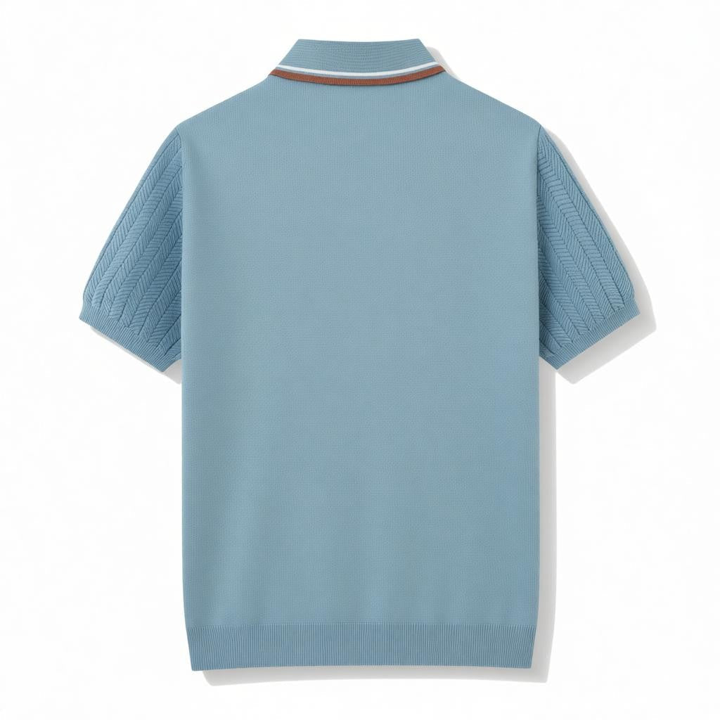 NINO | Polo con Collo a Punta e Zip - Stile e Comfort in Ogni Occasione!