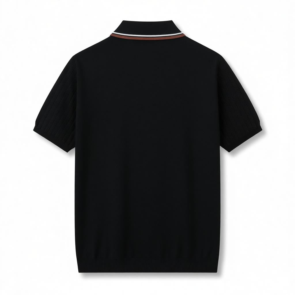 NINO | Polo con Collo a Punta e Zip - Stile e Comfort in Ogni Occasione!