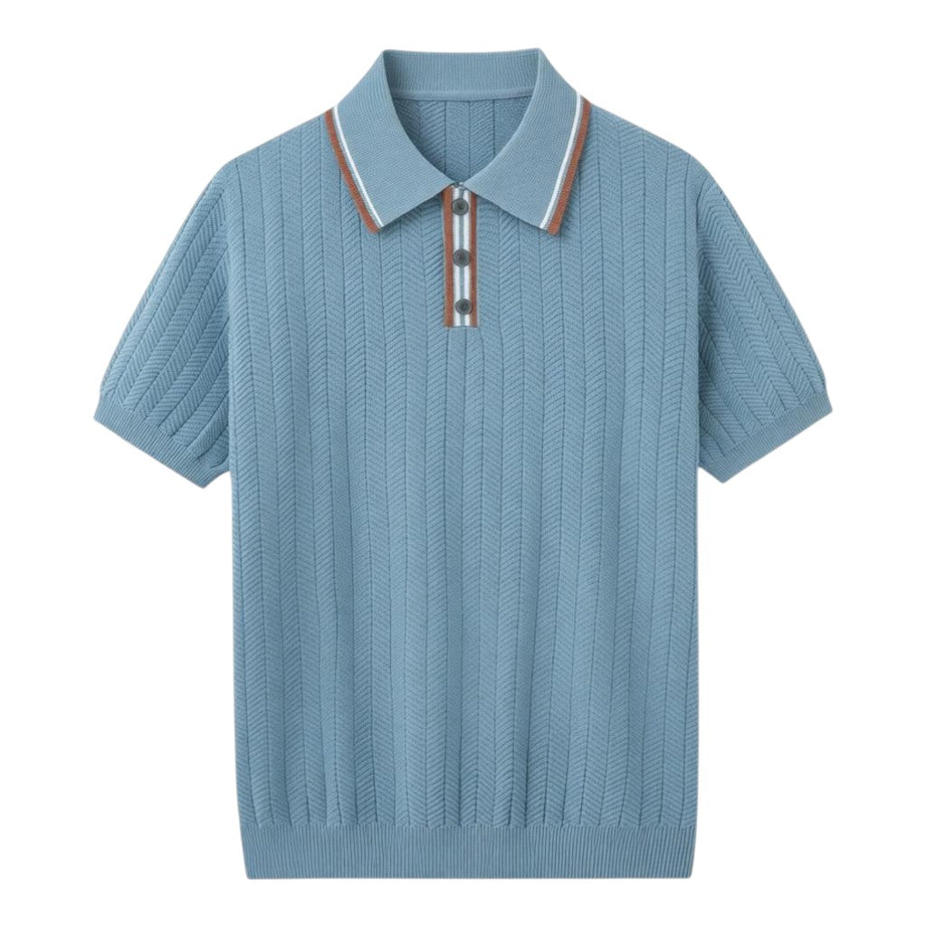 NINO | Polo con Collo a Punta e Zip - Stile e Comfort in Ogni Occasione!