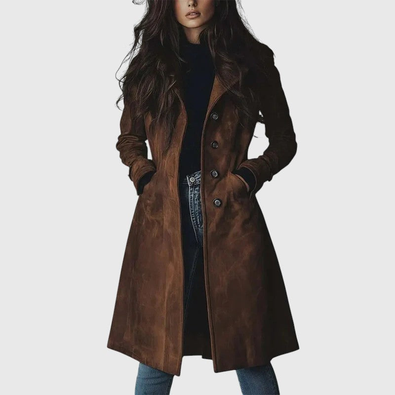 Cappotto Lungo in Suede | Il Bestseller Imperdibile!
