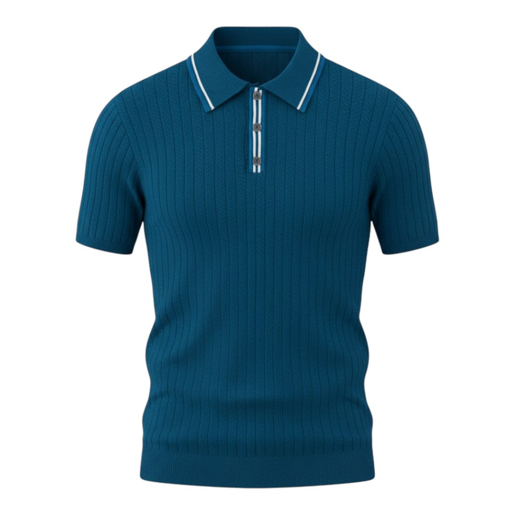 NINO | Polo con Collo a Punta e Zip - Stile e Comfort in Ogni Occasione!
