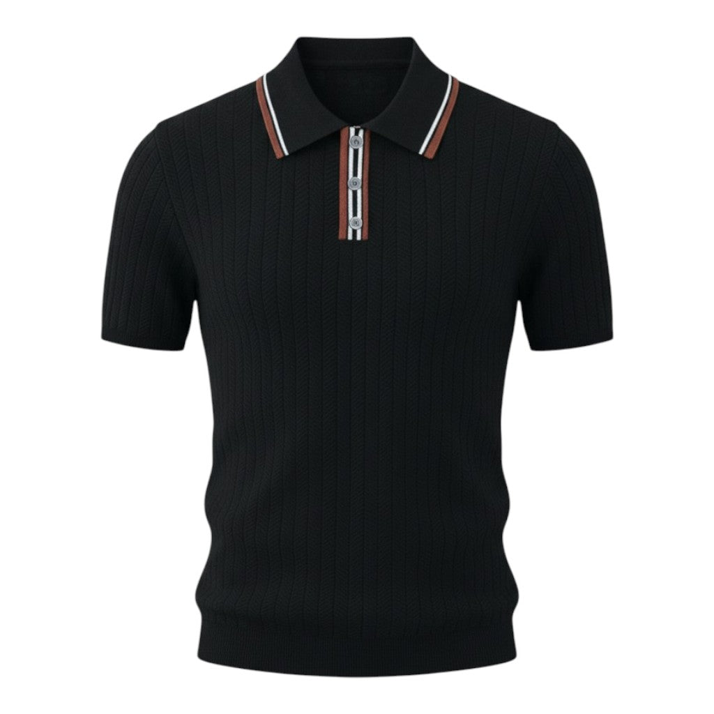 NINO | Polo con Collo a Punta e Zip - Stile e Comfort in Ogni Occasione!