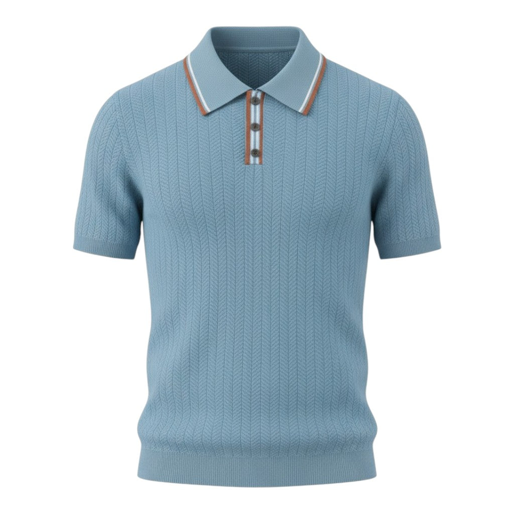 NINO | Polo con Collo a Punta e Zip - Stile e Comfort in Ogni Occasione!