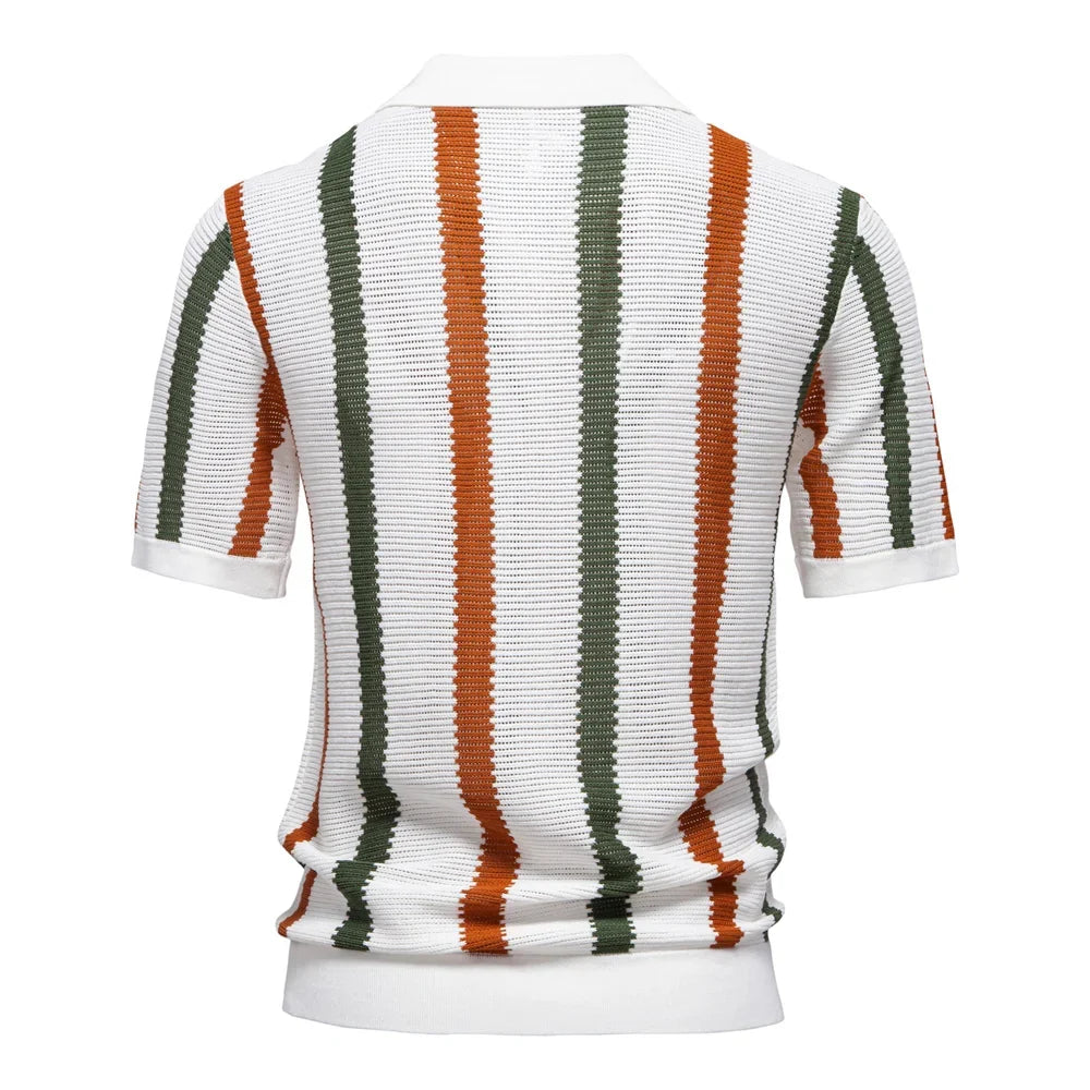 GINO | Polo a Strisce Aperte - Stile e Comfort Inconfondibili!
