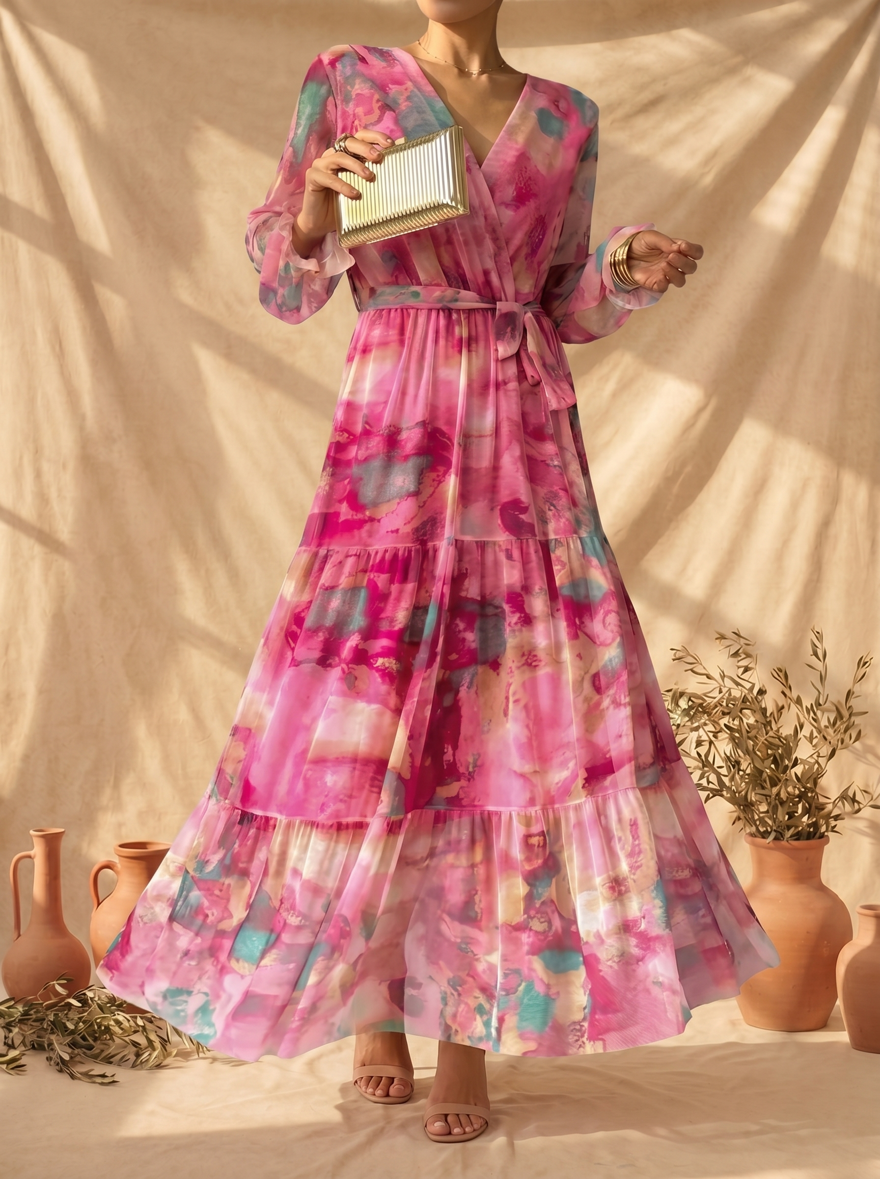 Hazel | Vestito a Portafoglio Floreale: Eleganza e Stile per Ogni Occasione