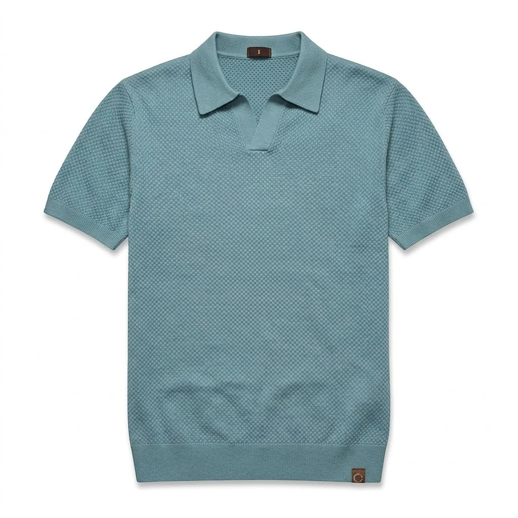 LINO | Polo Waffle in Maglia - Stile e Comfort per Ogni Occasione