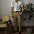 REED | Polo a Strisce Retro con Zip - Stile Unico e Comfort Incredibile!