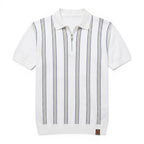 REED | Polo a Strisce Retro con Zip - Stile Unico e Comfort Incredibile!
