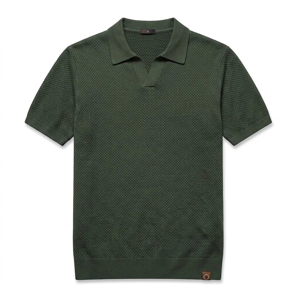 LINO | Polo Waffle in Maglia - Stile e Comfort per Ogni Occasione