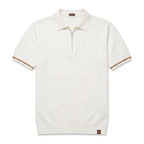 EROS | Polo con Collo Zip e Maniche a Righe - Stile e Comfort Unici!