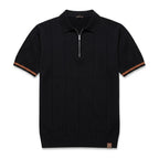 EROS | Polo con Collo Zip e Maniche a Righe - Stile e Comfort Unici!