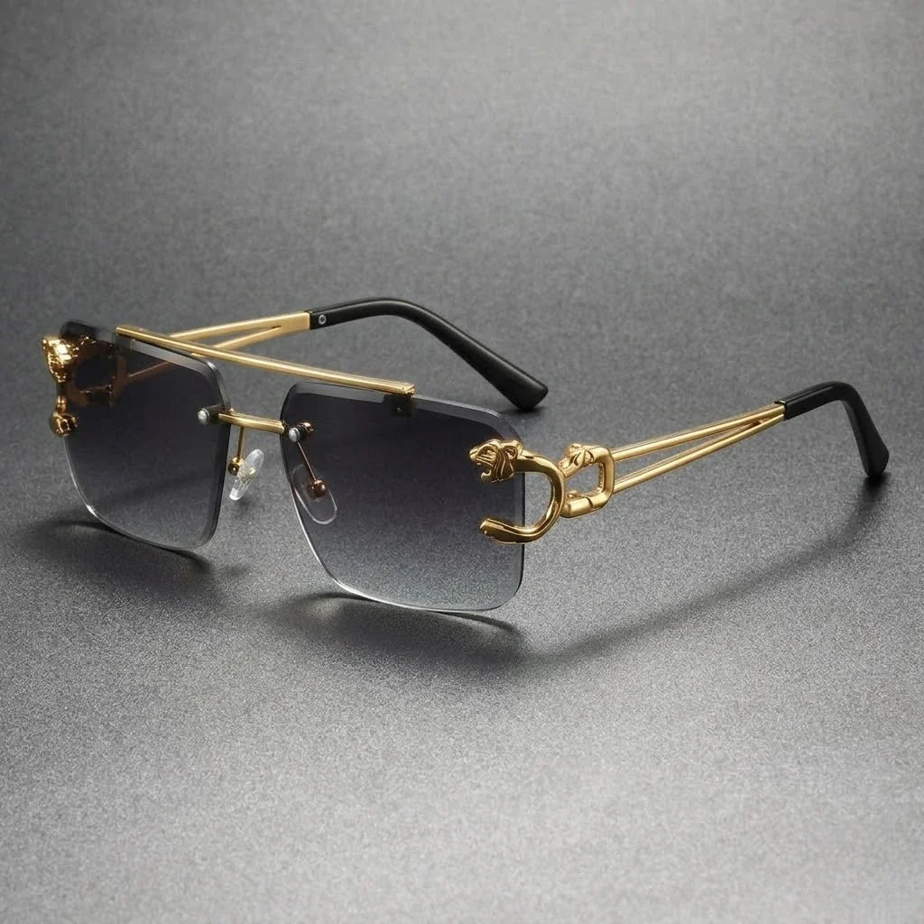 BUCCHI | Occhiali da Sole Rectangolari Senza Montatura - Stile e Comfort per Ogni Occasione!