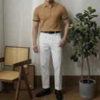 EROS | Polo con Collo Zip e Maniche a Righe - Stile e Comfort Unici!