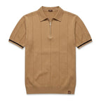 EROS | Polo con Collo Zip e Maniche a Righe - Stile e Comfort Unici!