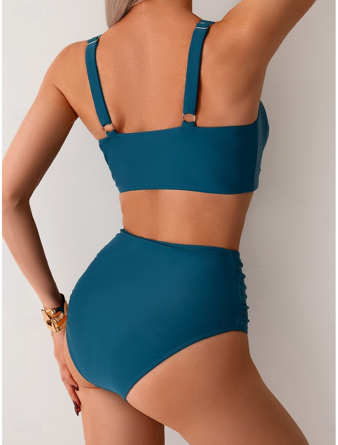 Daniela - Bikini Elegante con Pieghe in Tessuto