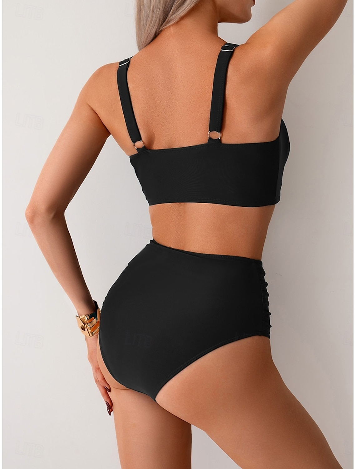 Daniela - Bikini Elegante con Pieghe in Tessuto