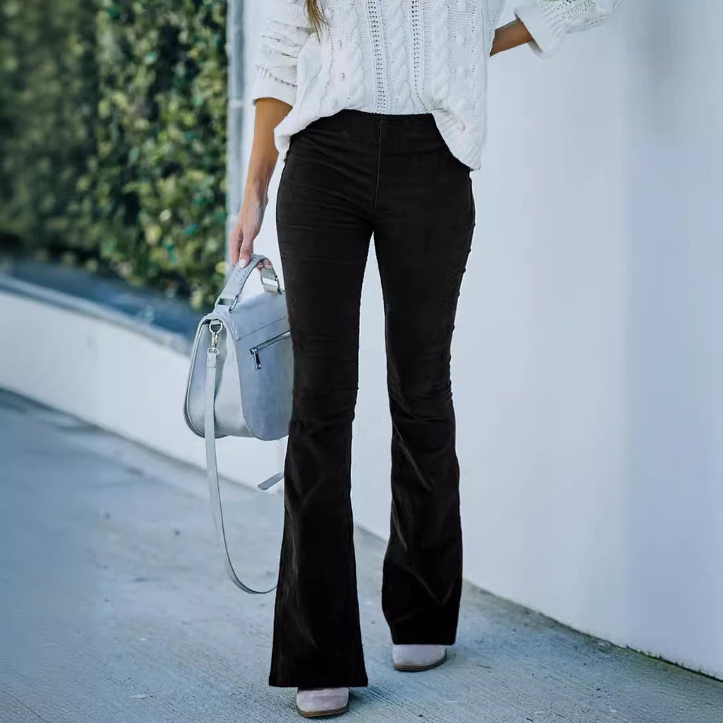 CLAIRE™ | Pantaloni a Zampa d'Elefante in Velluto Vintage