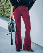 CLAIRE™ | Pantaloni a Zampa d'Elefante in Velluto Vintage