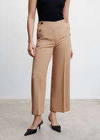 ELIZA™ | Eleganti pantaloni a gamba larga con bottoni dorati