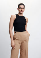 ELIZA™ | Eleganti pantaloni a gamba larga con bottoni dorati