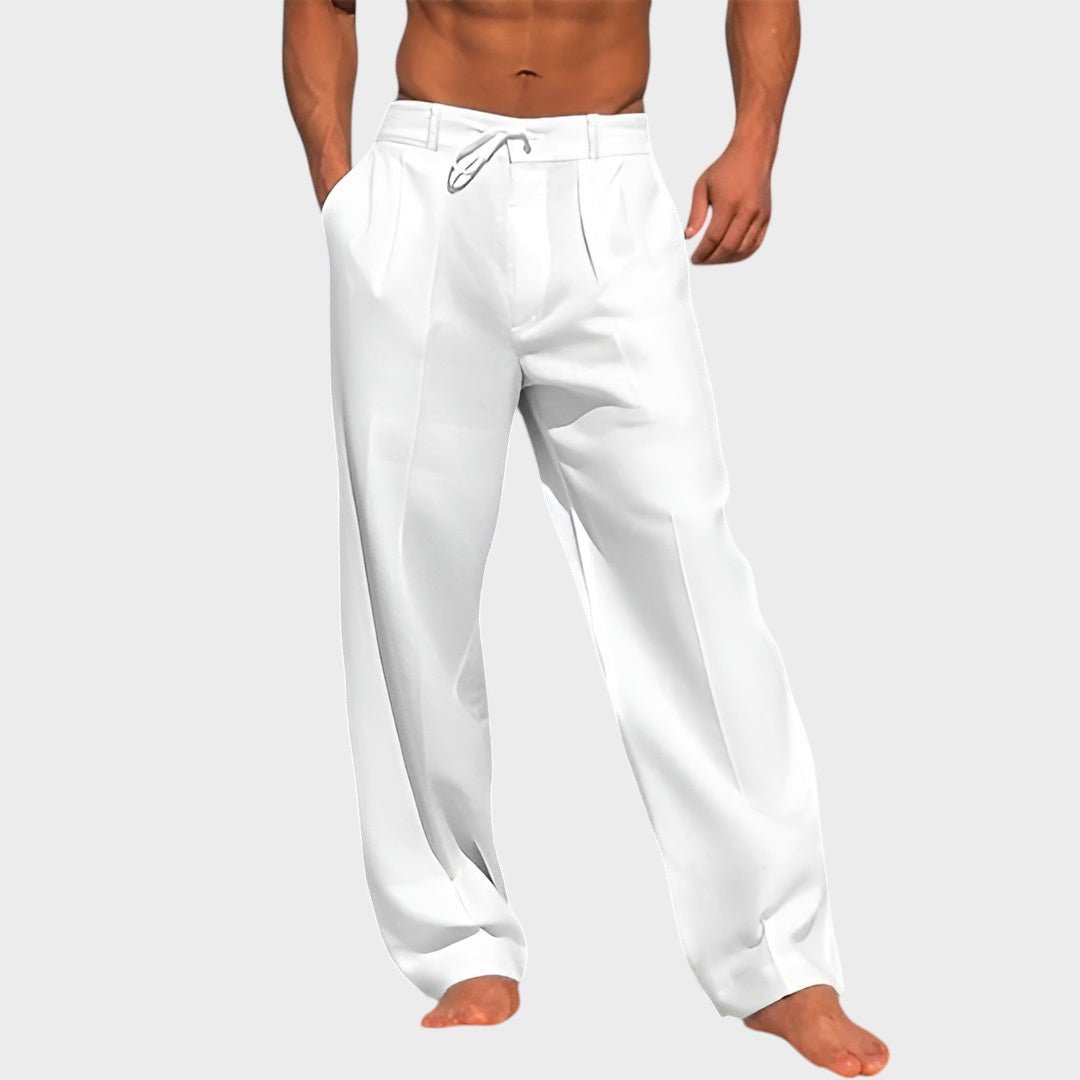 Samuel - Pantaloni Estivi in Lino Leggeri e Trendy per un Look Fresco