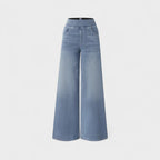 Irene - Pantaloni Denim a Gamba Larga: Stile e Comfort per Ogni Occasione!