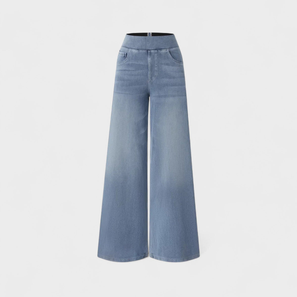 Irene - Pantaloni Denim a Gamba Larga: Stile e Comfort per Ogni Occasione!