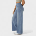 Irene - Pantaloni Denim a Gamba Larga: Stile e Comfort per Ogni Occasione!