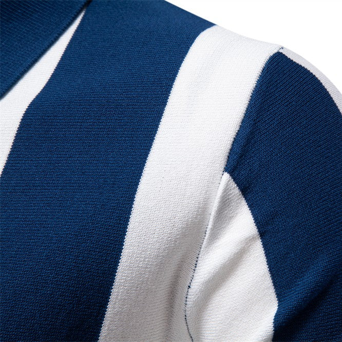 LORIS | Polo a Righe Bold con Zip - Stile Unico e Comfort Incredibile!