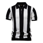 LORIS | Polo a Righe Bold con Zip - Stile Unico e Comfort Incredibile!