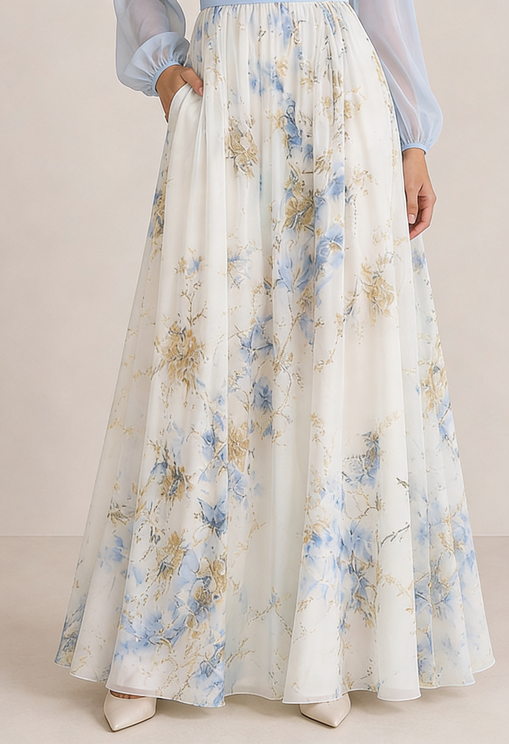 VERA | Abito Lungo Floreale - Eleganza e Stile per Ogni Occasione
