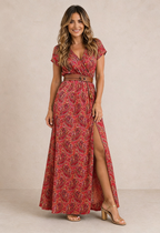 Abito Maxi Boho SARISA | Eleganza e Stile Unico per Ogni Occasione