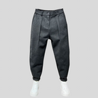 Marcelo - Pantaloni Eleganti Melange per un Look Raffinato