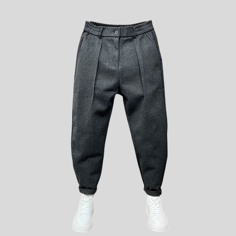 Marcelo - Pantaloni Eleganti Melange per un Look Raffinato