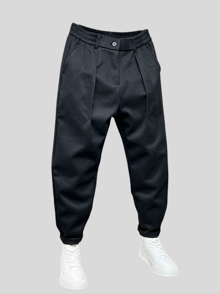Marcelo - Pantaloni Eleganti Melange per un Look Raffinato