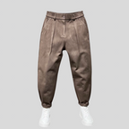 Marcelo - Pantaloni Eleganti Melange per un Look Raffinato