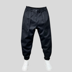 Marcelo - Pantaloni Eleganti Melange per un Look Raffinato