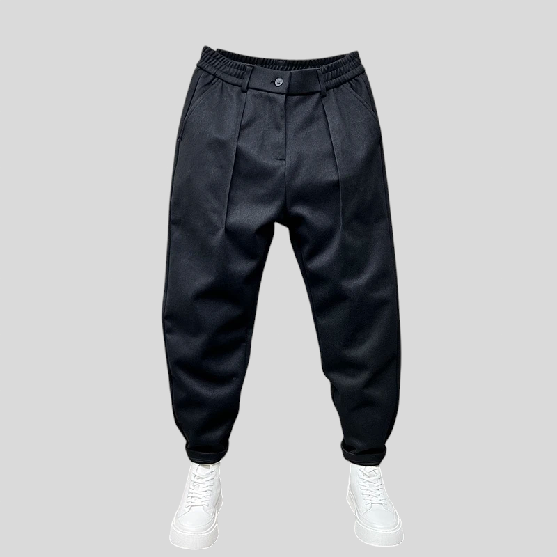 Marcelo - Pantaloni Eleganti Melange per un Look Raffinato