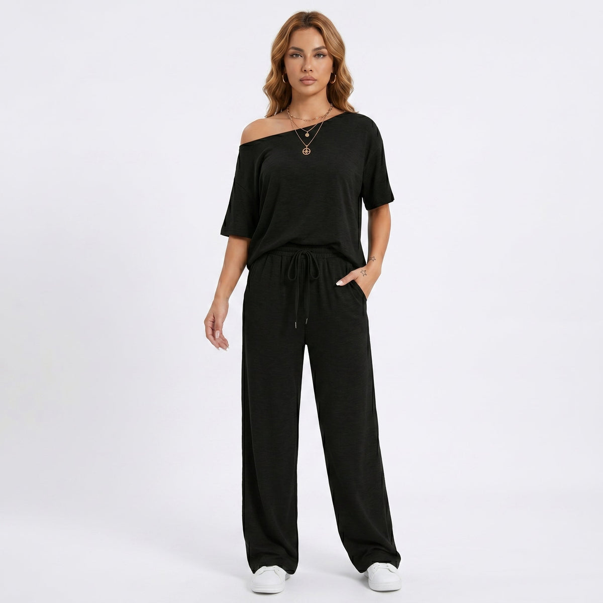Completo Fluido Spalla Cadente Marta - Eleganza e Comfort per Ogni Occasione!