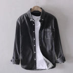 Camicia Uomo Premium in Denim con Bottoni - Stile e Comfort