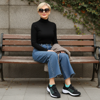 Scarpe Ambulo Komfort in Tessuto Traspirante - Verde e Nero per Stile e Comfort