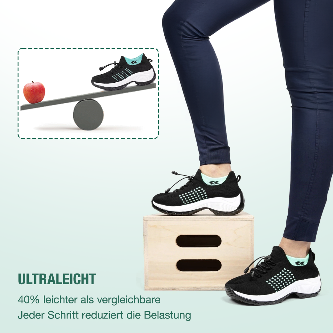 Scarpe Ambulo Komfort in Tessuto Traspirante - Verde e Nero per Stile e Comfort