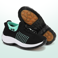 Scarpe Ambulo Komfort in Tessuto Traspirante - Verde e Nero per Stile e Comfort
