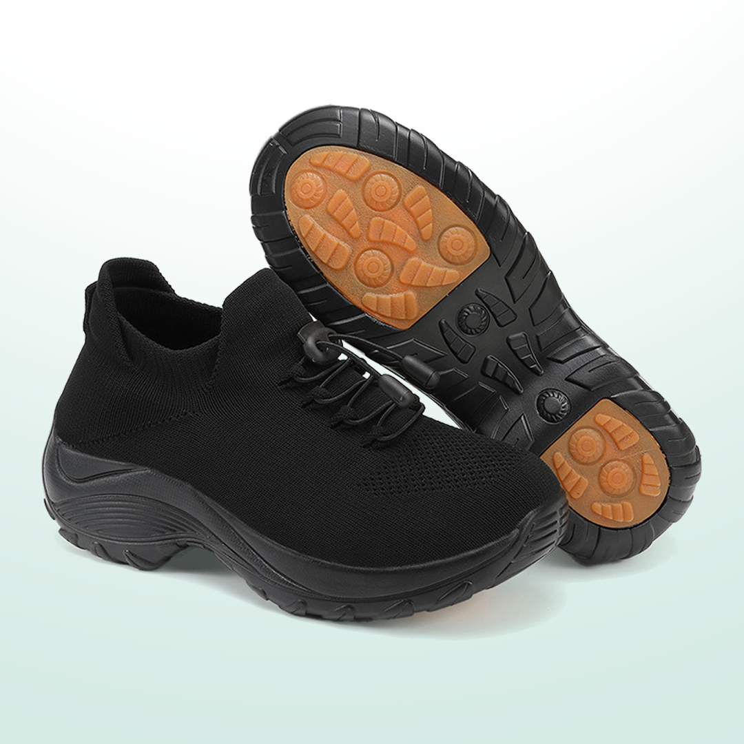 Scarpe Komfort Ambulo in Maglia - Eleganza Totale Nera