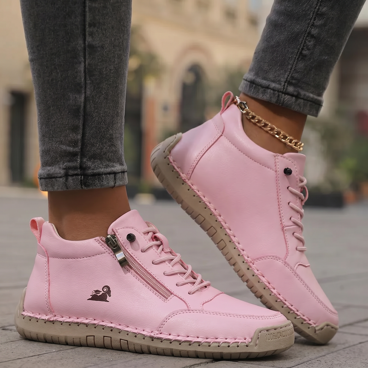 Mila – Sneakers Ortopediche Comode con Cerniera per il Massimo Comfort