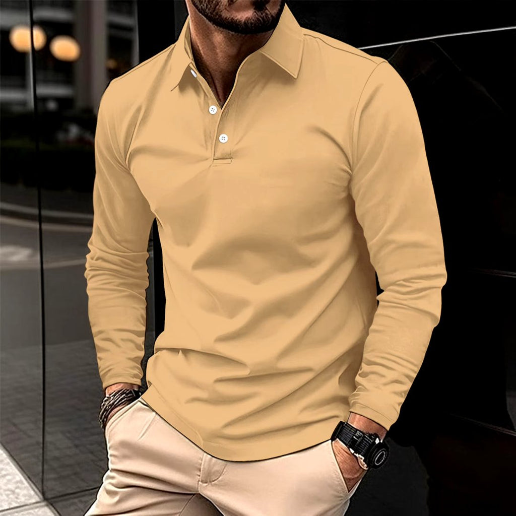 Maglietta Polo James Casual a Maniche Lunghe - Stile e Comfort per Ogni Occasione!