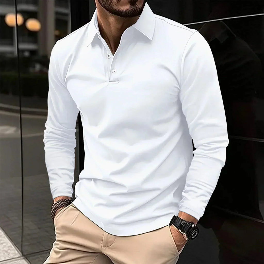Maglietta Polo James Casual a Maniche Lunghe - Stile e Comfort per Ogni Occasione!
