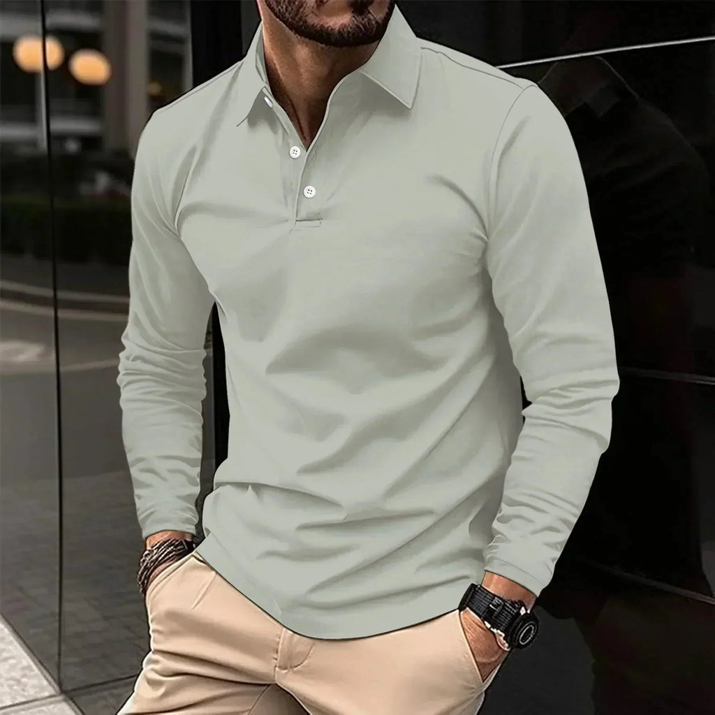 Maglietta Polo James Casual a Maniche Lunghe - Stile e Comfort per Ogni Occasione!