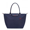 Shopping Bag Grande Premium - Blu Navy Elegante