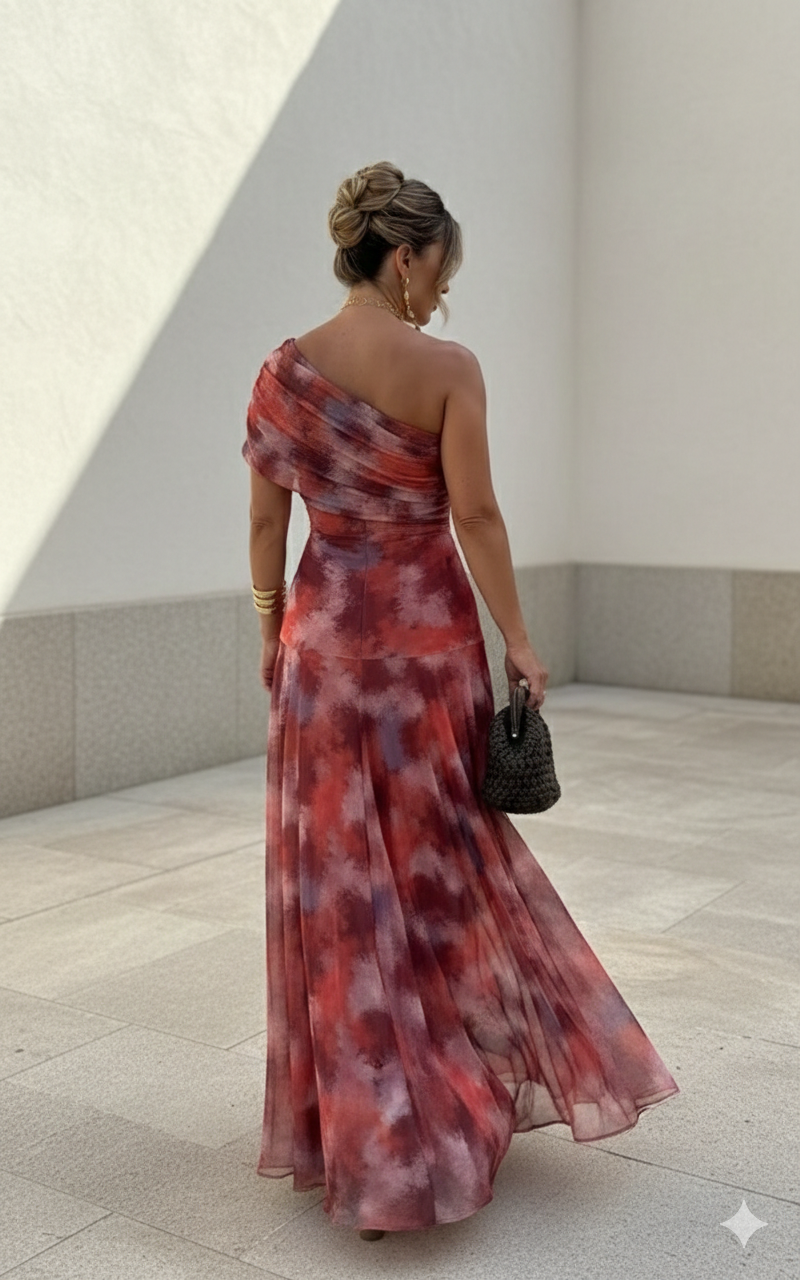 Uma - Abito Ampio e Fluido con Design Elegante per un Look Raffinato